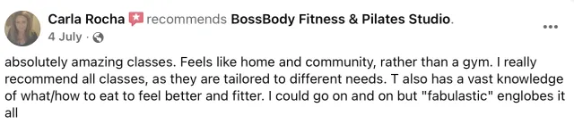 BossBody Fitness For Women member review 6